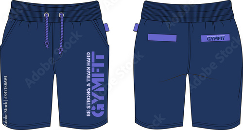 man shorts work out gym fitness template