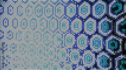 Wallpaper Mural Moving background of hexagons. 4K motion graphics. Torontodigital.ca