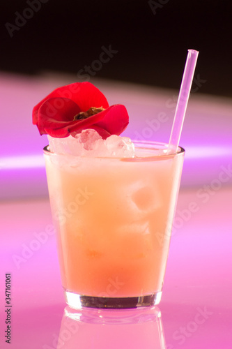 Cocktail with Flower