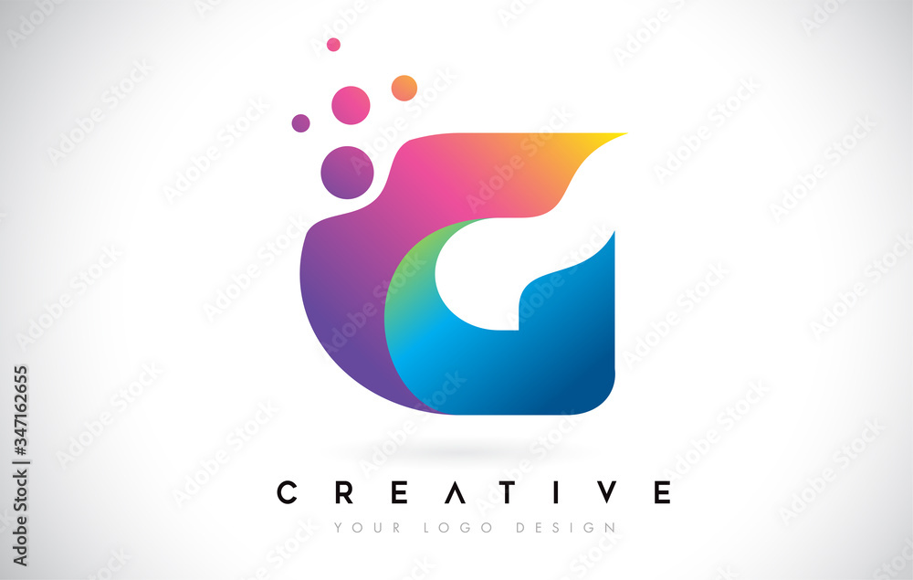 Dots Letter G Logo. G Letter Design Vector with Dots.Vector Lettering ...