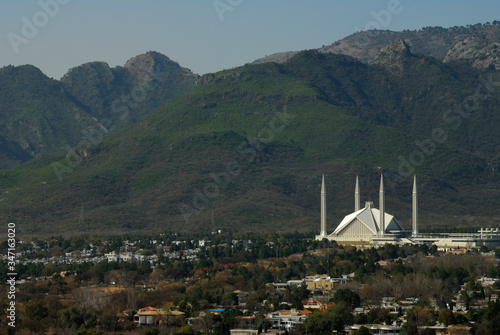 Beautiful Faisal Mosque Islamabad Pakistan