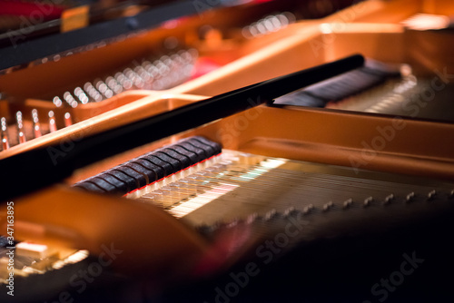 Abstract of piano string