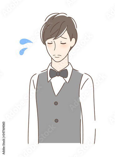 悲しむ男性