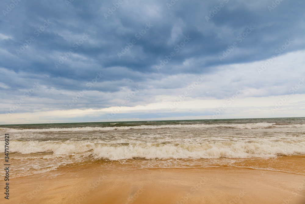 sandy beach mediterranean sea africa tunisia hammamet