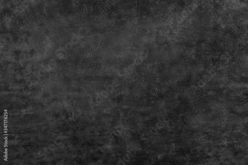Beautiful abstract grunge decorative stucco wall background. Art stylized texture banner. Vintage plaster texture. Rough strokes. Black, dark.
