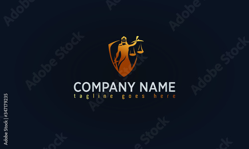 Lawyer, Attorney, Justice Creative Logo Design