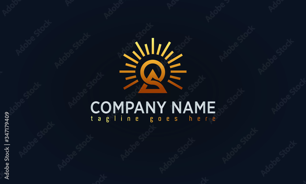 Fototapeta premium Monogram Symbol Creative Logo Design