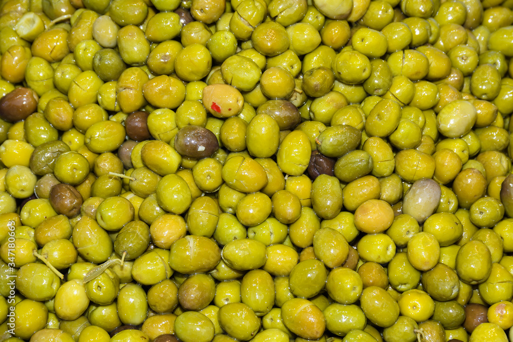 Turkish olives different mix for sale in Grand Bazaar, Egyptian outdoor market. Fresh produce Turkish olives different mix for sale in Grand Bazaar, Egyptian outdoor market. Fresh produce