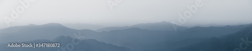 Photography The ink mountains of Chinese landscape painting.