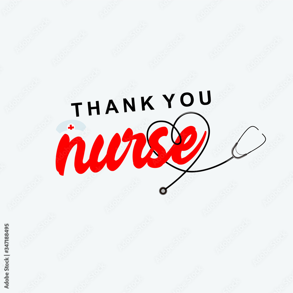 International Nurse Day Design Vector Illustration. Thank You Nurse