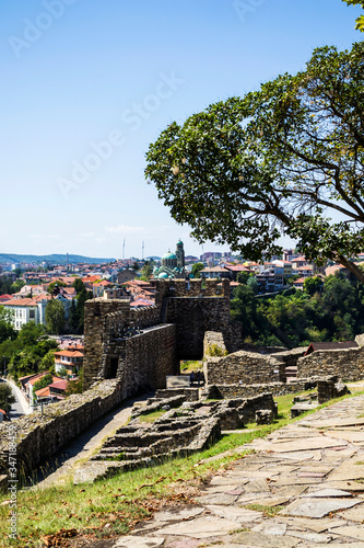 View of Veliko Tarnovo town and the Tsarevets fortress, Bulgaria