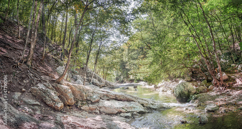 The mountain river Auzun-Uzen, the Great Crimean Canyon, the Crimean peninsula,
 the Bakhchisarai district, the village of Sokolinoe
 photo