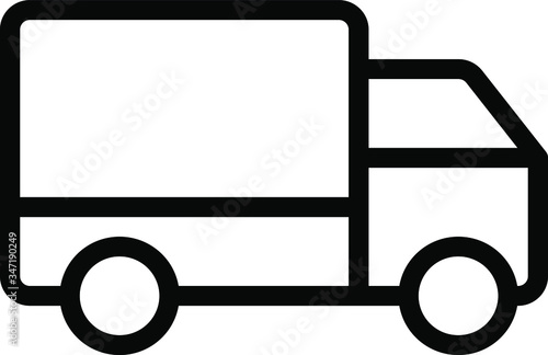 Truck for delivery and shipping icon