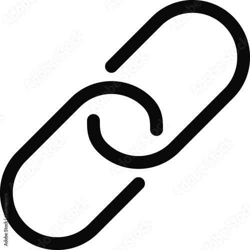 Vector icon of a chain or connection