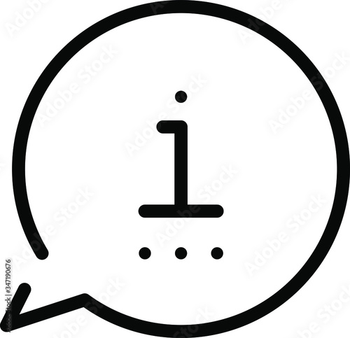 Vector illustration of information or support