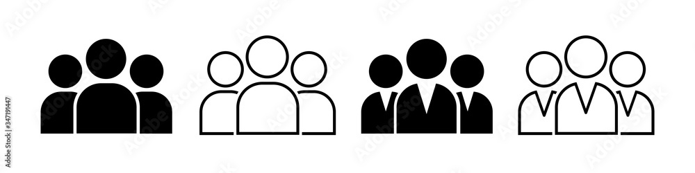 People .Group of people or group of users for apps and websites. People icons isolated on white background. Person .Vector illustration. People .Group of people or group of users for apps and websites. People icons isolated on white background. Person .Vector illustration.
