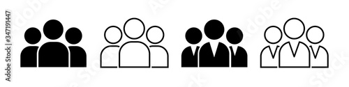 People .Group of people or group of users for apps and websites. People icons isolated on white background. Person .Vector illustration.