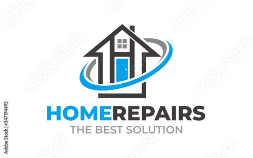 Creative Home repair Concept Logo Design