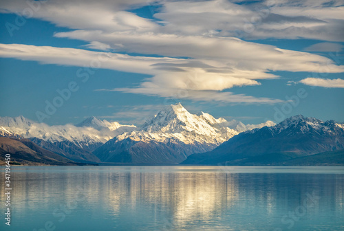 Aoraki / Mount Cook from Lake Pukaki, New Zealand