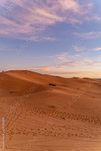 panoramic view of the desert in North Africa