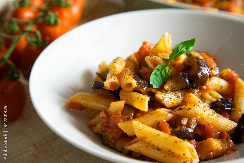 Pasta alla norma traditional italian recipe Pasta alla norma traditional italian recipe
