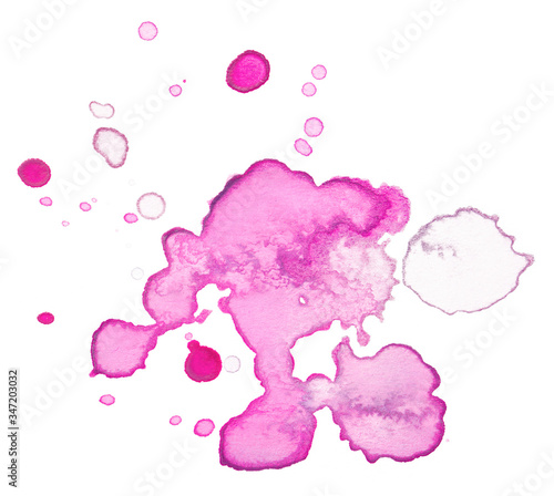 pink blot of watercolor
