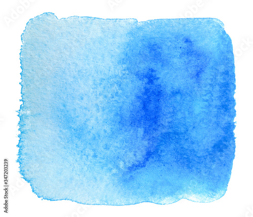 blue blot of watercolor