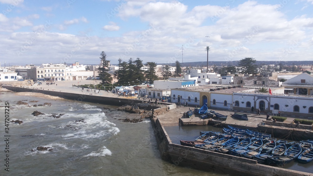 View of Essaouira, Morocco, in a sunny day