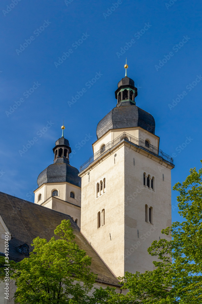 Blick zur Sankt Johanniskriche Plauen