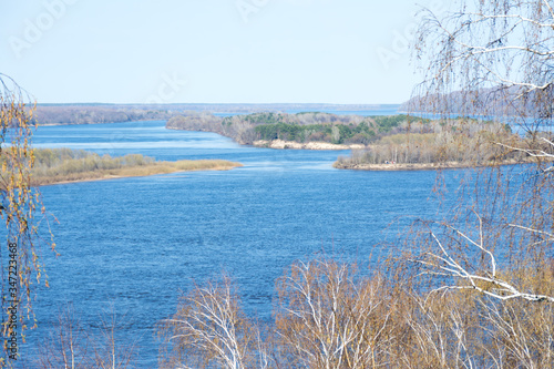 View of the Volga river near the village of Slupenec