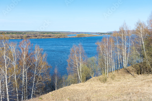 View of the Volga river near the village of Slupenec