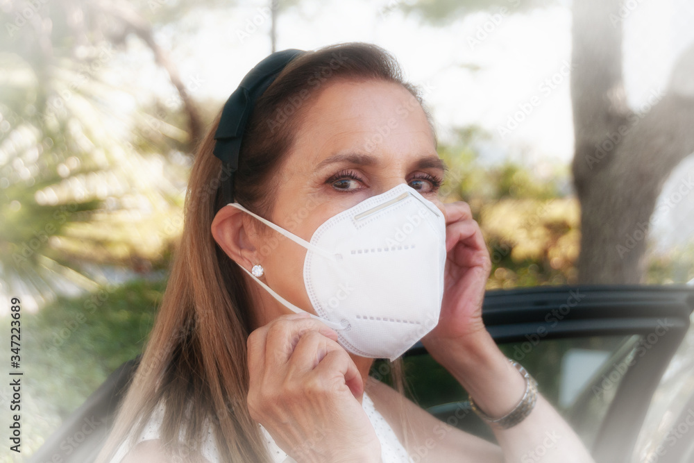 Mature Woman with Mask Mature Woman with Mask
