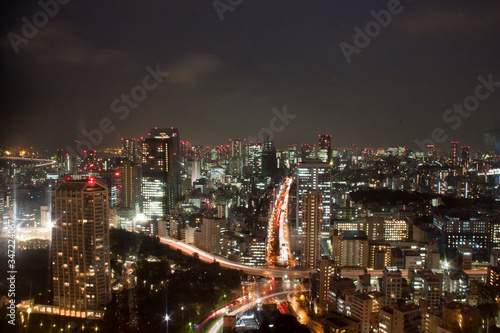 Tokyo night view of the city