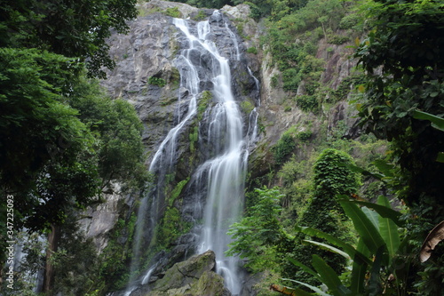 Klong Lan waterfall in Klong Lan national park at Kamphaeng Phet  Thailand 
