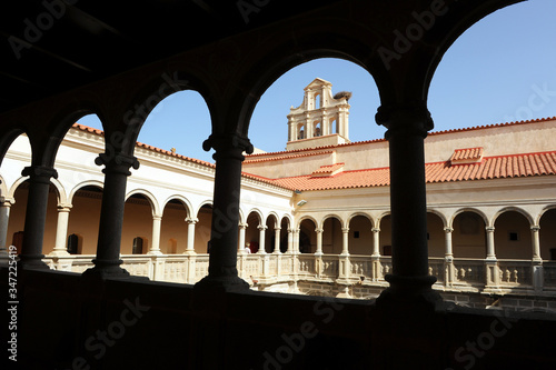 Convent of Santiago  Conventual Santiaguista  Renaissance cloister in Calera de Leon  Badajoz province  Spain 