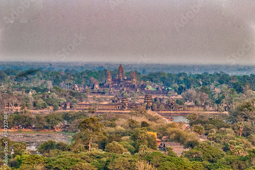 Aerial view of Angkor Wat