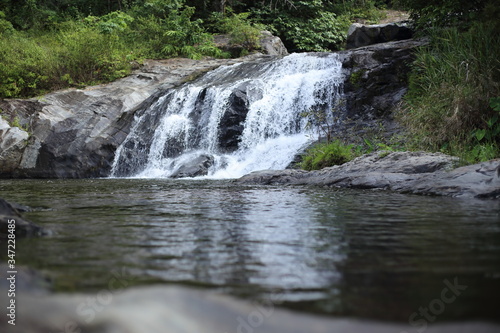 Khlong Nam Lai waterfall in Klong Lan national park at Kamphaeng Phet  Thailand 