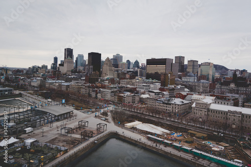 city of montreal seen from above