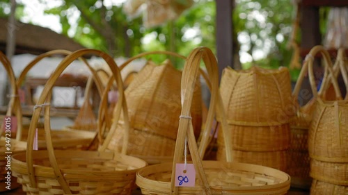 Thai wicker shop market 