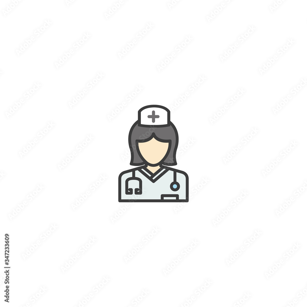 Nurse icon vector