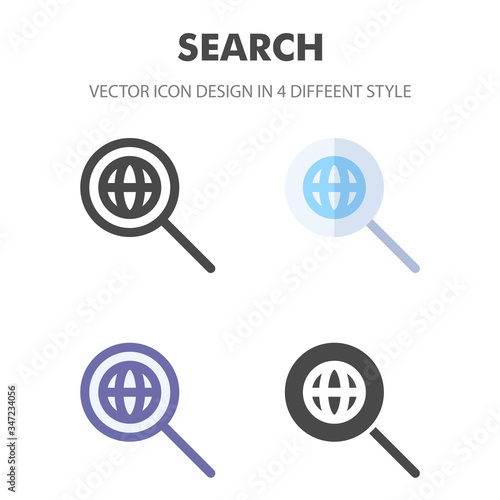 search icon. for your web site design, logo, app, UI. Vector graphics illustration and editable stroke. EPS 10.