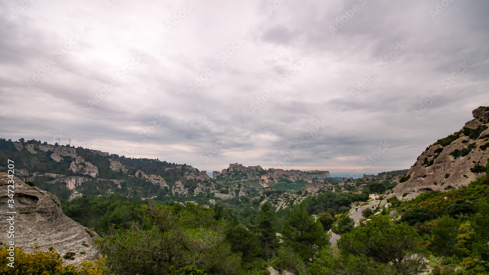 View of the Baux-de-Provence