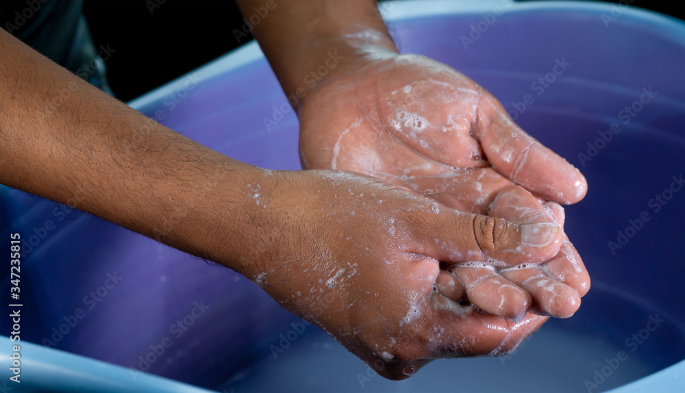 handwash with soap and disinfection
handwash with soap and disinfection