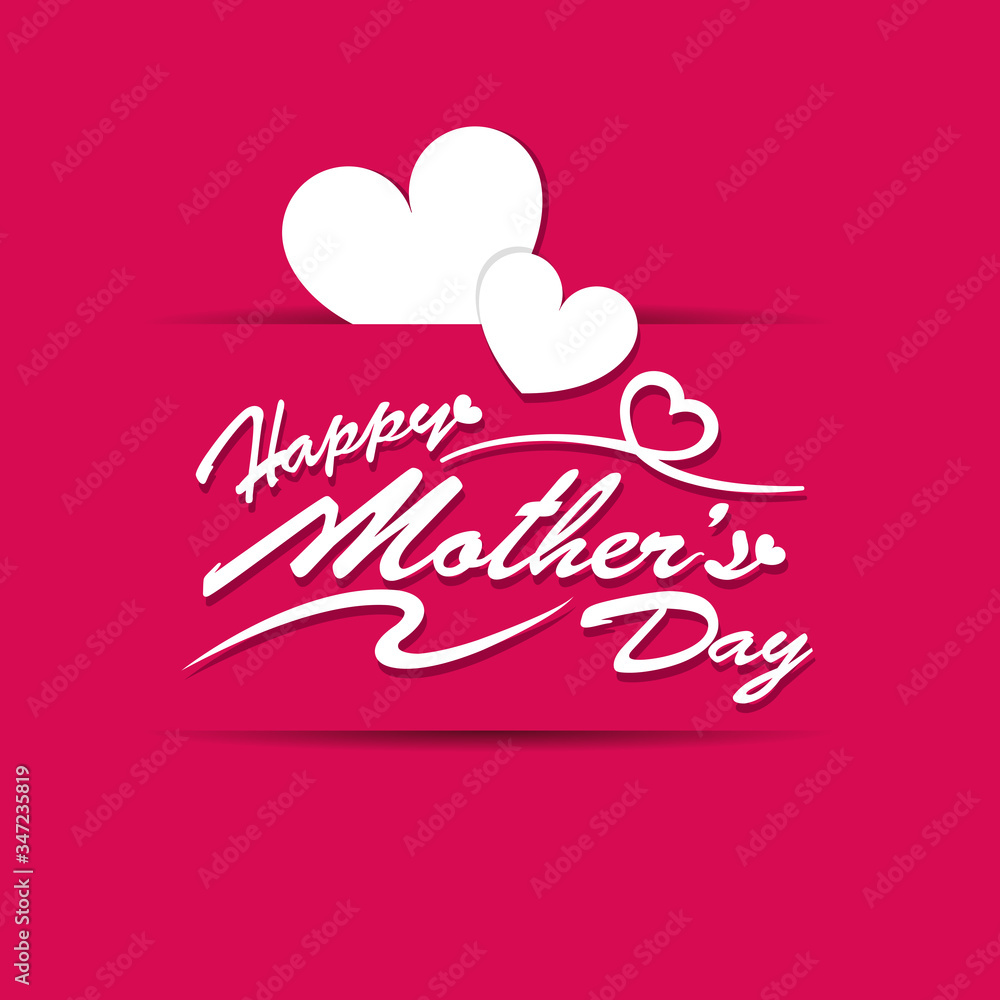 Happy mothers day card design. Happy mothers day card design.