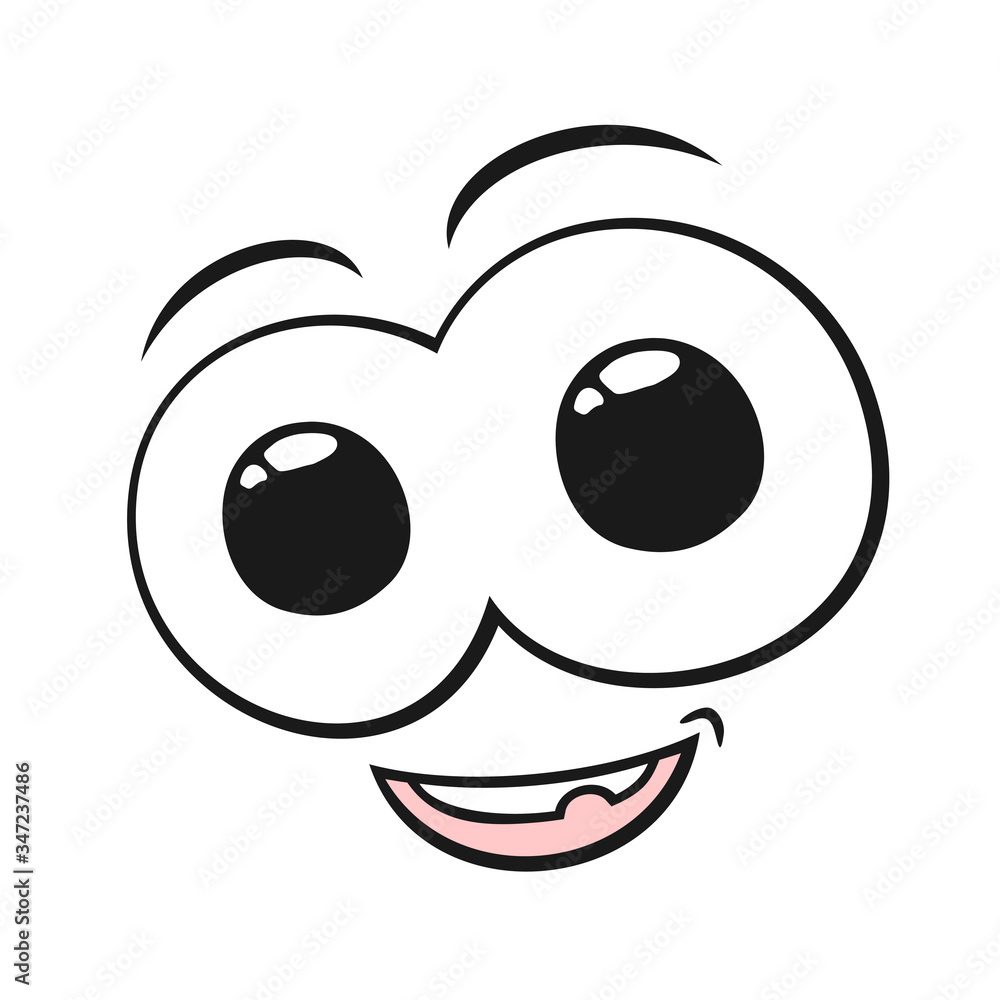 Design of happy expression illustration Design of happy expression illustration