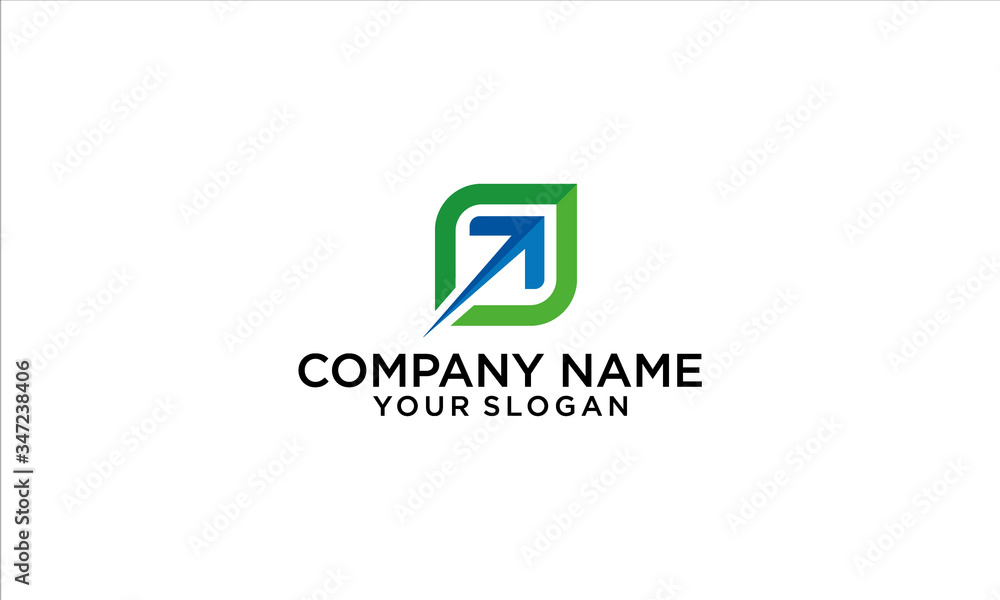 combination of leaf and arrow logo design combination of leaf and arrow logo design