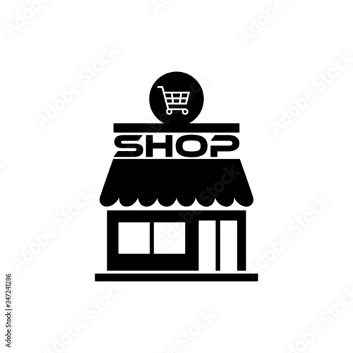 Store icon isolated on white background. Store icon in trendy design style