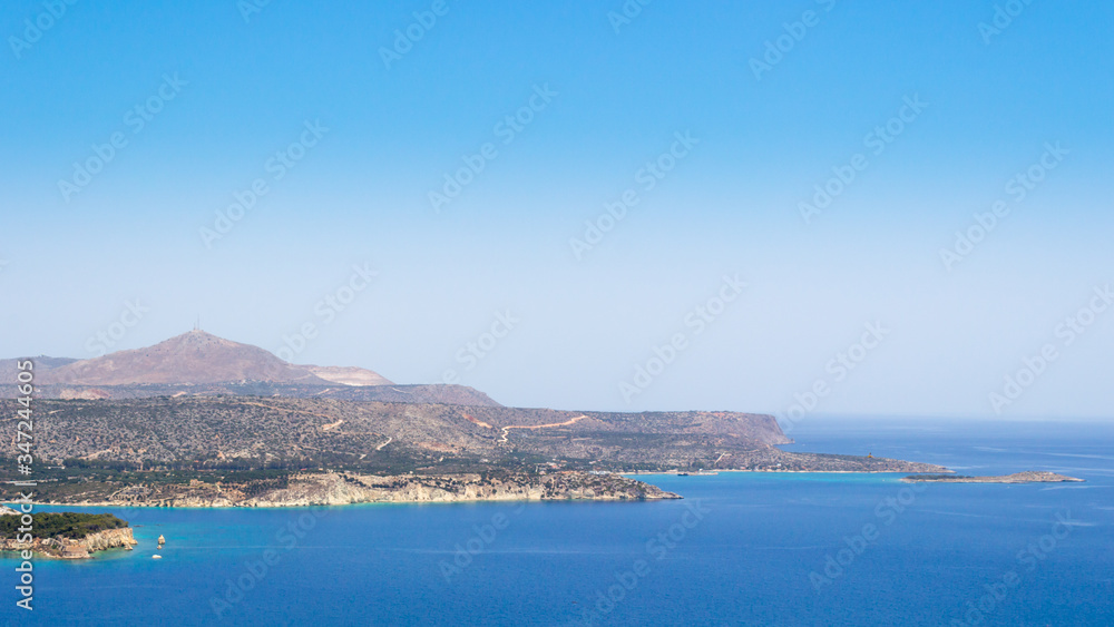view of the island of Crete from Gramvousa island