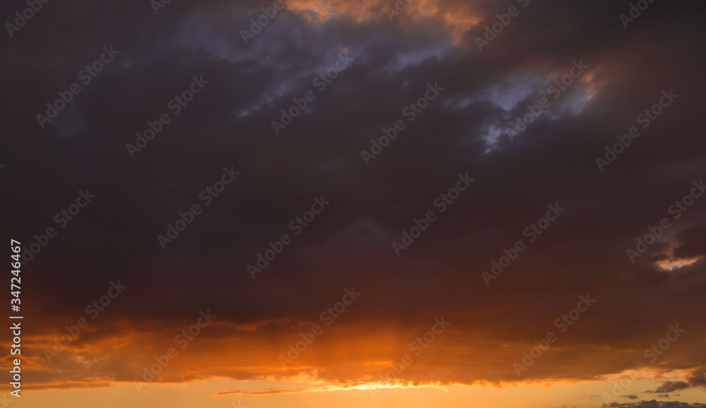 Sky. Sunset red dramatic Sky. Sunset red dramatic