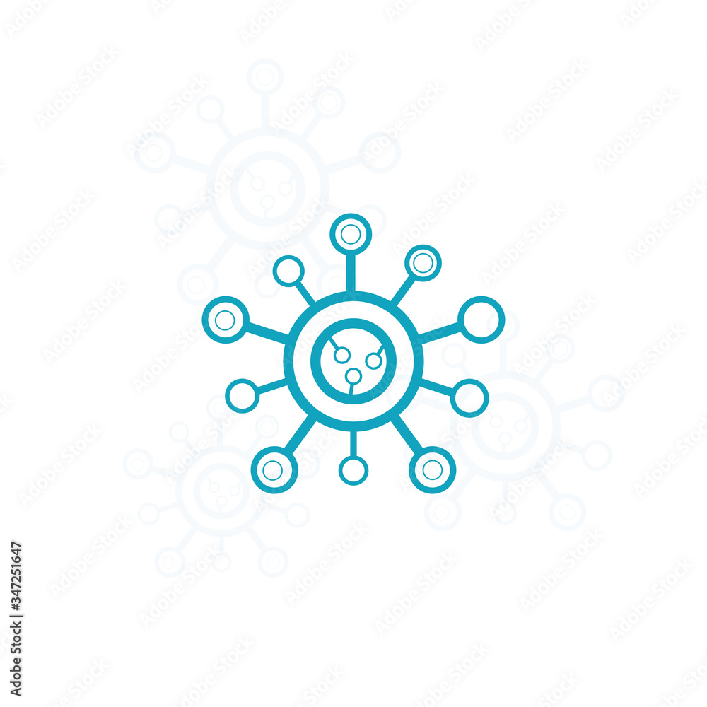 coronavirus icon design vector illustration. Coronavirus covid 19, 2019 nCoV